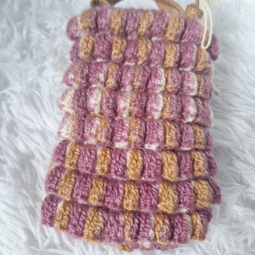 Universal Thread Crochet Multicolored Crossbody P… - image 1